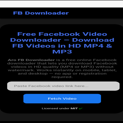 Facebook Downloader Logo